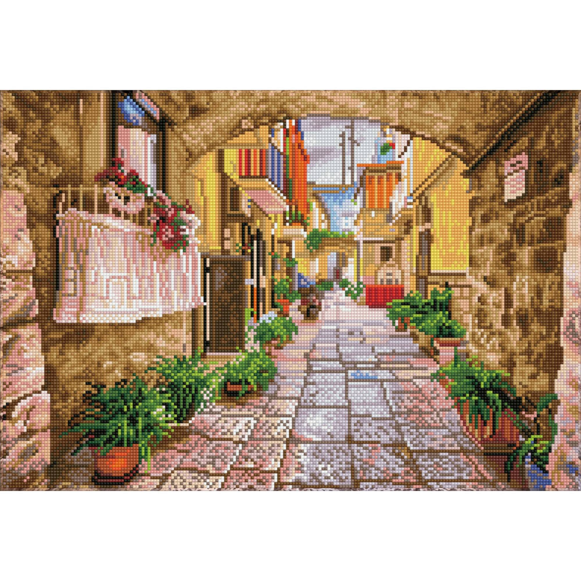 Diamond Dotz® Intermediate Rustic Street Diamond Painting Kit